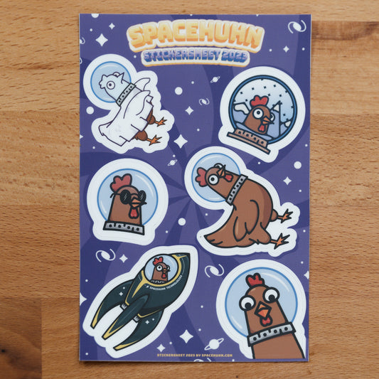 Spacehuhn Sticker Sheet