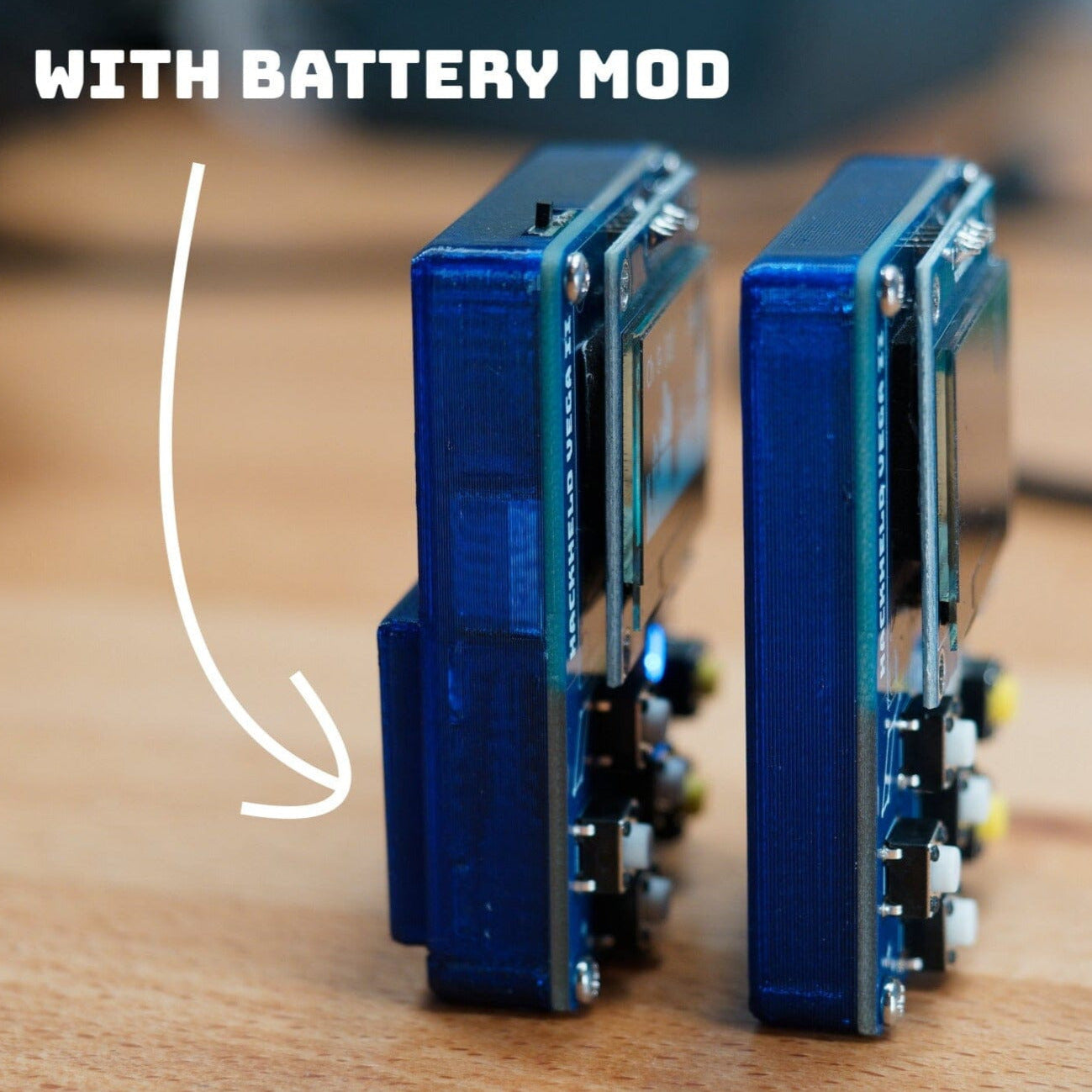 Battery Mod for HackHeld Vega II (LiPo not included) Mod Spacehuhn 